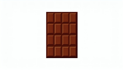 8-Bit Retro Pixel Chocolate Illustration Isolated on White Background for Vintage Game Art and Digital Design