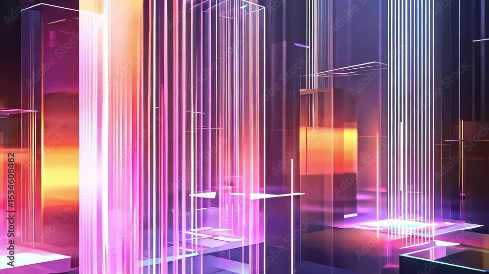Poster data stream technology abstract background