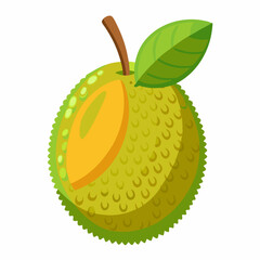 Minimal Jackfruit Vector on White