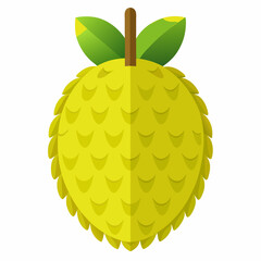 Minimal Jackfruit Vector on White