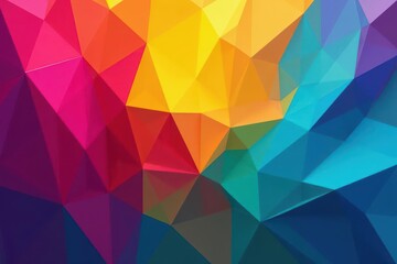 Fototapeta premium Interlocking, vibrant angular forms create dynamic abstract composition , shapes, art, angles