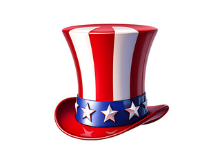Patriotic Uncle Sam Top Hat American Symbol of Freedom and Pride