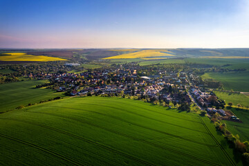 Das idyllisch gelegene Dorf Erdeborn in dem deutschen Bundesland Sachsen-Anhalt
