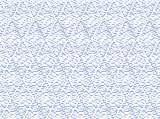 Seamless background with wavy line pattern in geometric shape.Stylish ornamental diamond shape texture