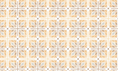 Abstract Watercolor Star Pattern in Orange and Grey. Seamless light and airy vector background