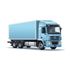 Professional Cargo Truck Icon Vector Illustration Isolated on White Background