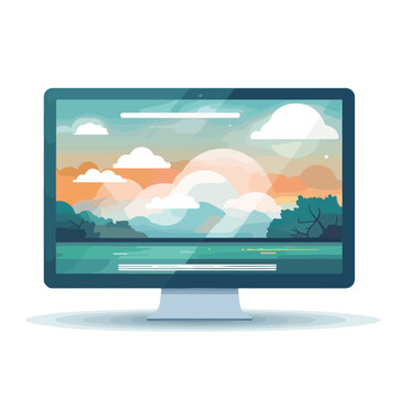 Professional Flat Design Website Template Icon Vector Illustration for Web Development Projects