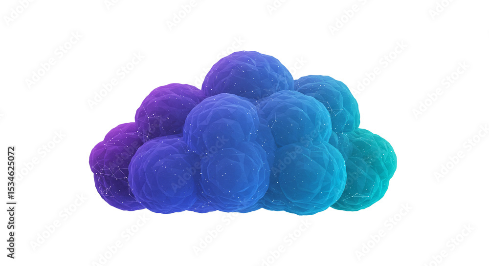 Poster abstract cloud shape gradient color background design for wallpaper and digital art concept design o