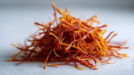 Fototapeta premium Heap of Vibrant Saffron Threads
