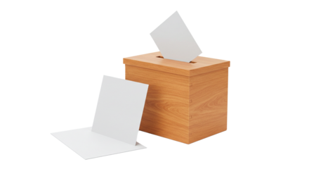 Vote box election ballot democracy wooden box voting rights political process government participation civic duty on transparent background