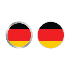 Set Of Germany Flag Vector Design.