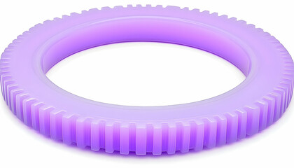 A light purple ring with ridged texture