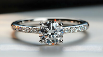 Close-up of a diamond engagement ring (1)