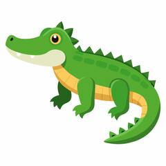 White Background Caiman Art