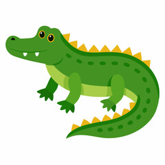 White Background Caiman Art