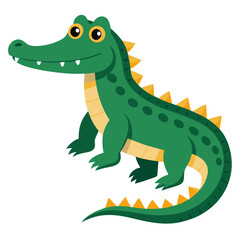White Background Caiman Art