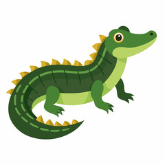 White Background Caiman Art