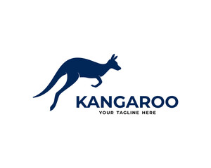 kangaroo logo vector art design