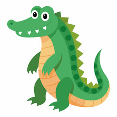 White Background Caiman Art