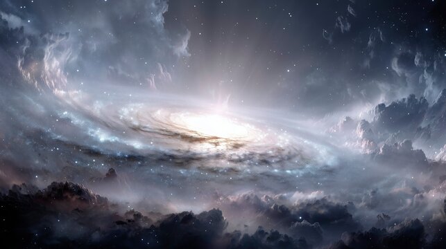 Mysterious pulsating cosmic object in a starry galaxy, revealing the wonders of astronomical discovery