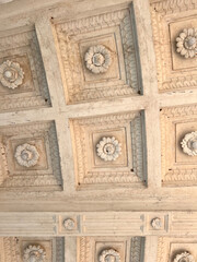 detail of a wooden cieling
