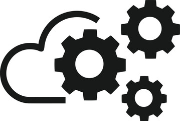 Obraz premium Technology set of web icons in line style. Information technology signs for web and mobile app. IT network system, communication, computer, chip, web design, software, data center, device,