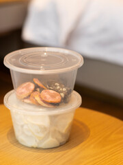 Takeaway food box order takeaway