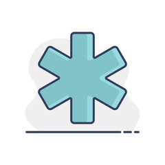 Medical Emergency Care glyph vector icon