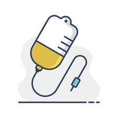 Medical dropper medicine health vector icon