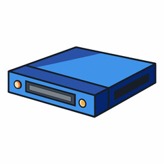 Fototapeta premium Minimal Blu-ray Player Illustration
