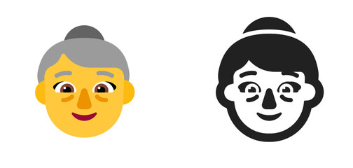 Happy Face with Gray Hat Yellow