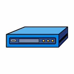 Fototapeta premium Minimal Blu-ray Player Illustration