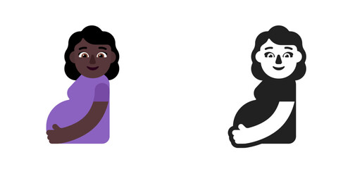 Pregnant Person Dark Skin