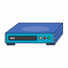 Obraz premium Minimal Blu-ray Player Illustration