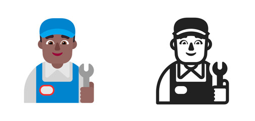 Construction Worker Medium Dark Skin Male