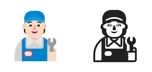 Construction Worker Very Light Skin Alternative