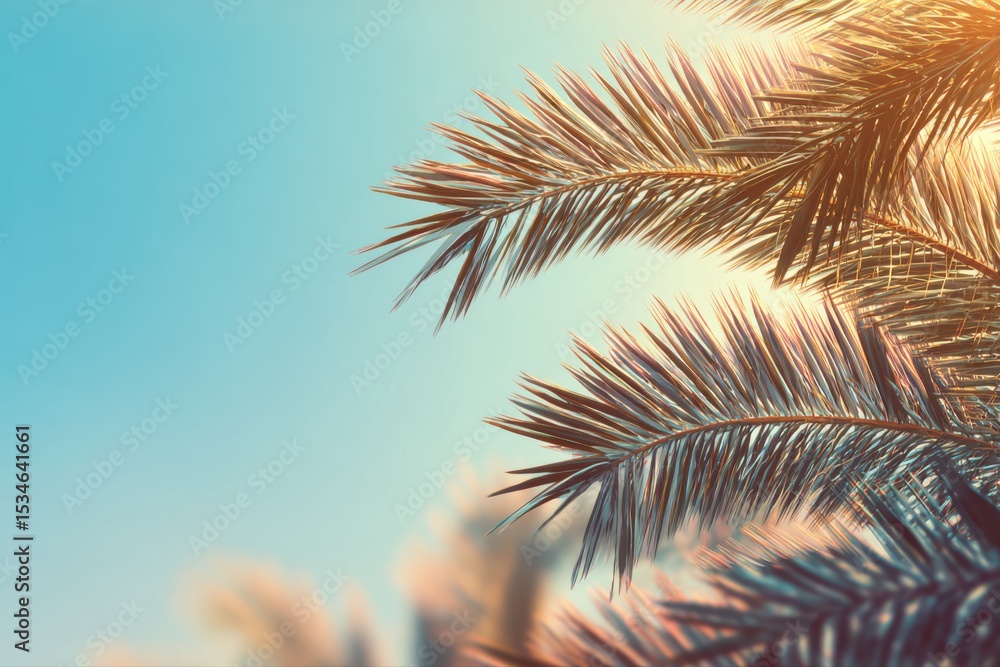 Poster an abstract summer background with soft sun flares creating a warm and vibrant atmosphere.