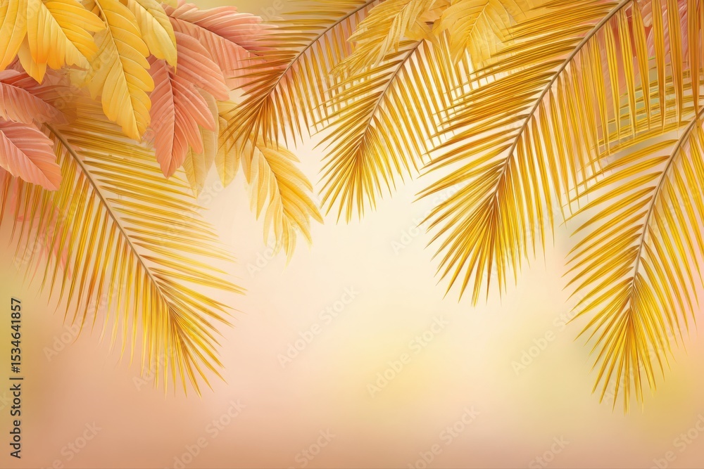 Poster an abstract summer background with soft sun flares, creating a warm and serene atmosphere.