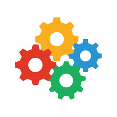 Interlocking Gears Mechanism, Teamwork, and Efficiency in Design