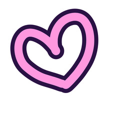 pink heart shape
