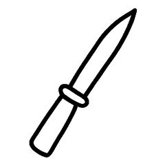 Hunting Knife Icon Camping