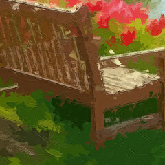 Various oil paintings, flowers, spotted deer, birds, swans, roses, peonies, lotus leaves, lotus flowers, rabbits, butterflies