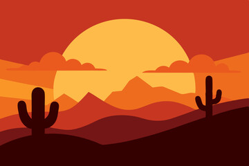 desert landscape with cactus