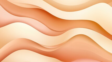 Obraz premium Flat color background in solid beige with soft lighting gradient and smooth texture