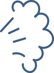 Cloud Puff with Motion Lines