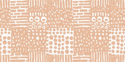 Gender neutral baby nursery decor trim. Sketch border in decorative kid fashion swatch. Calm minimal shape seamless pattern edge. 
