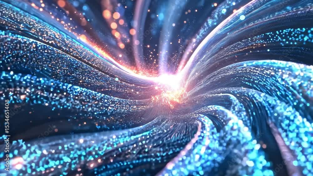 Poster abstract technology data flow energy vortex background