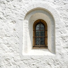old window in the old wall