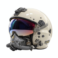 Modern Military Pilot Helmet with Oxygen Mask -