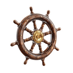 Antique Wooden Ship Wheel, Nautical Decor,